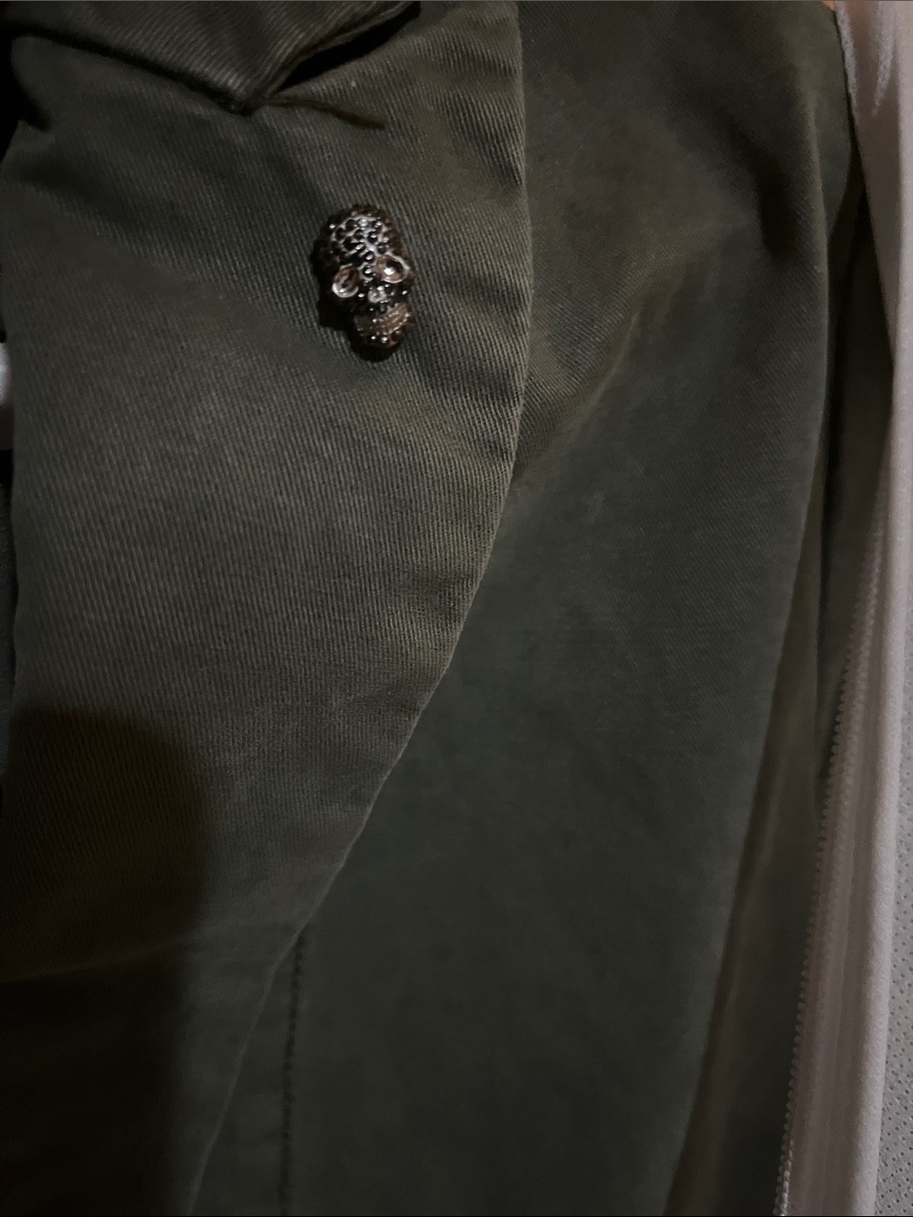 🎉 FINAL SALE 🎉 Zadig & Voltaire Virginia Grunge Love Punk military jacket - Picture 4 of 12